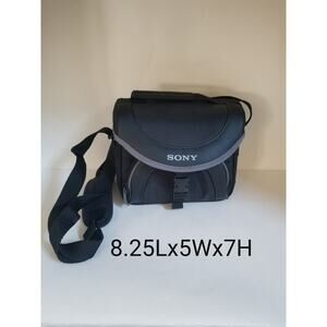 Sony LCS-X20 Camera Camcorder Soft Carrying Bag Adjustable Shoulder Strap BLACK